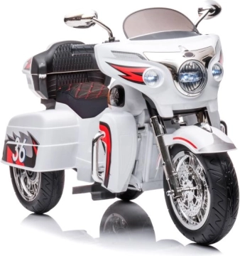 Elektrische kinderdrietrike Goldwing wit