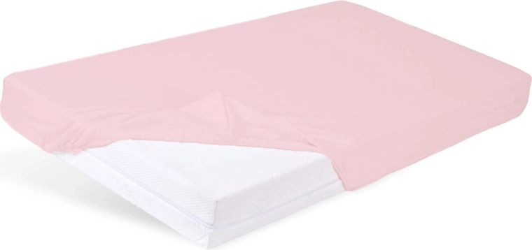 Babymatex waterdicht hoeslaken van bamboe 60 × 120 cm roze