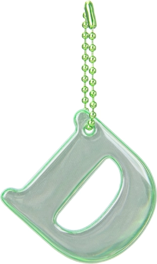 BAAGL reflecterende hanger letter D