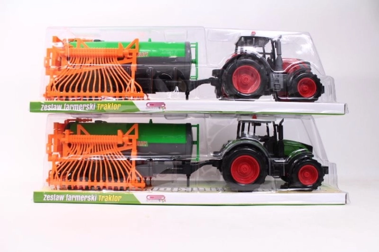 Tractor met landbouwmachine