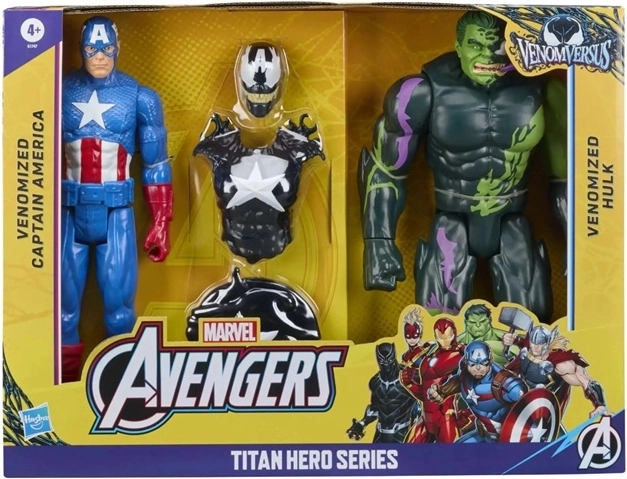 Marvel Avengers Titan actiefiguur Captain America of Hulk - 1 stuk
