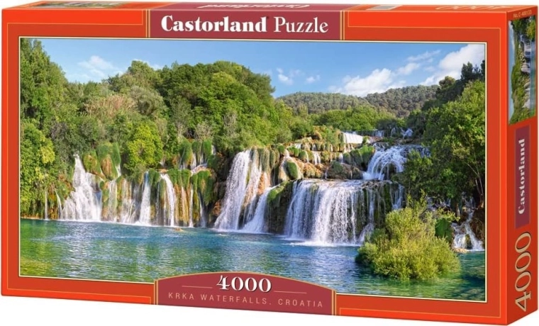 Puzzel 4000 stukjes watervallen KRKA, Kroatië CASTORLAND