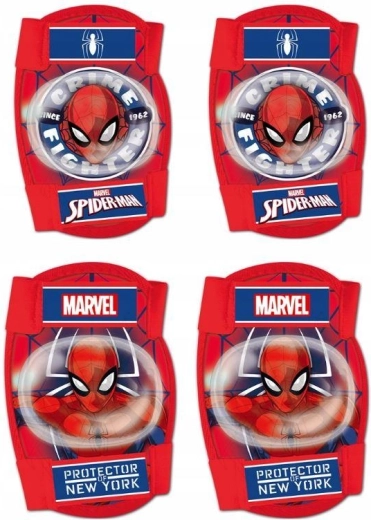 Set knie- en elleboogbeschermers Spiderman (Seven) - 4 stuks