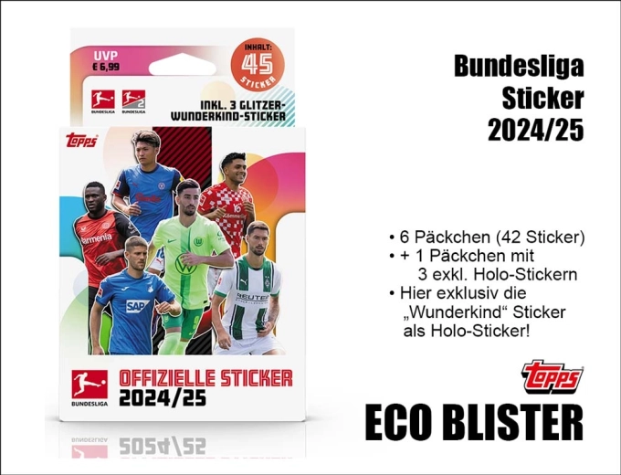 Topps Bundesliga stickers 2024/2025 eco blister