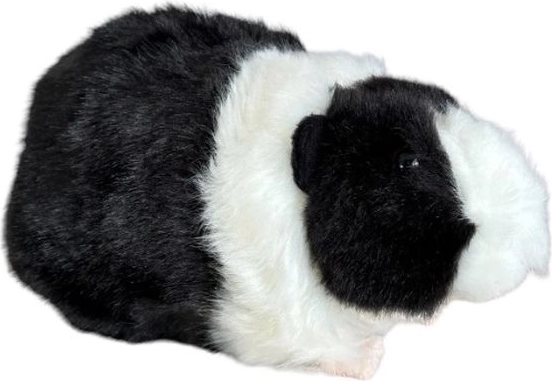 Pluchen cavia zwart-wit 20 cm