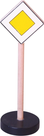 Houten verkeersborden voor kinderen