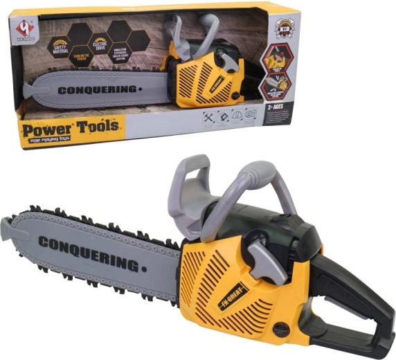 Kinder-kettingzaag op batterijen met licht en geluid 42 cm