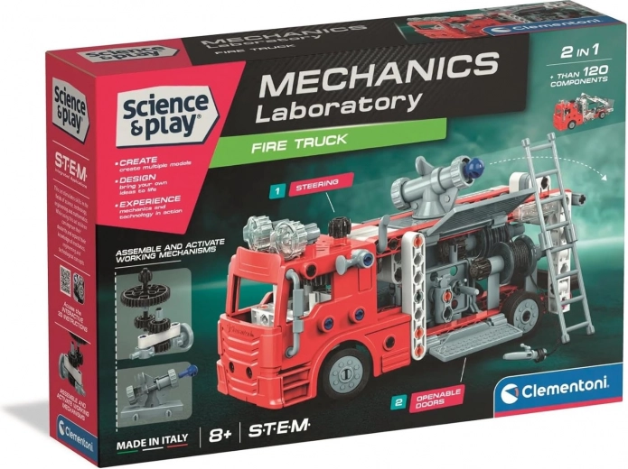 Mechanische laboratorium – brandweerauto CLEMENTONI Science & Play