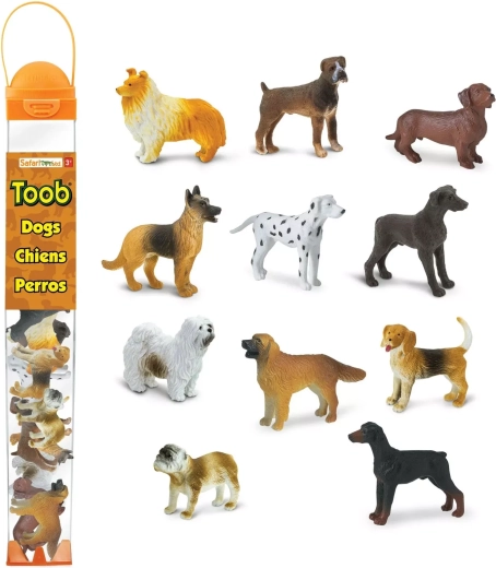 Safari Ltd. tube met hondenfiguren