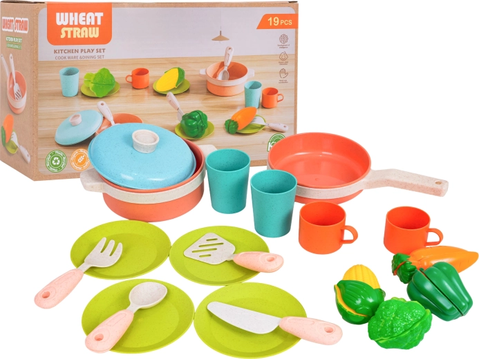 Ecologische kinderserviesset met accessoires