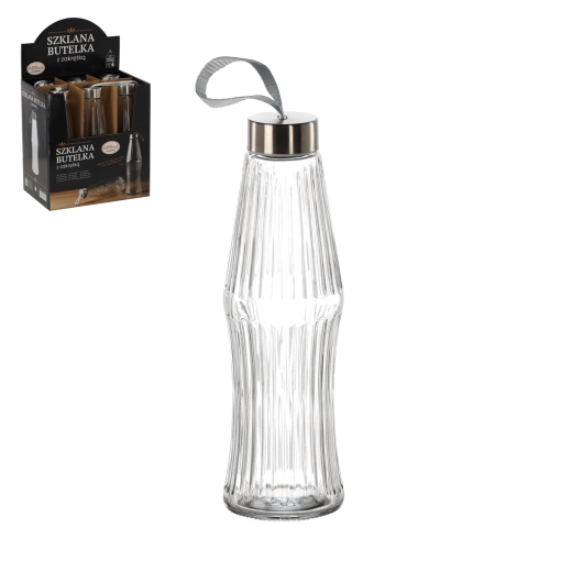 Fles 600 ml met schroefdop (verpakking van 6 stuks)