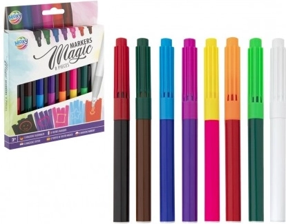 Magische stiften met gum, set van 8 stuks