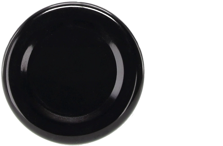 Set van zwarte deksels 43 mm voor inmaakpotten en flessen – 20 stuks