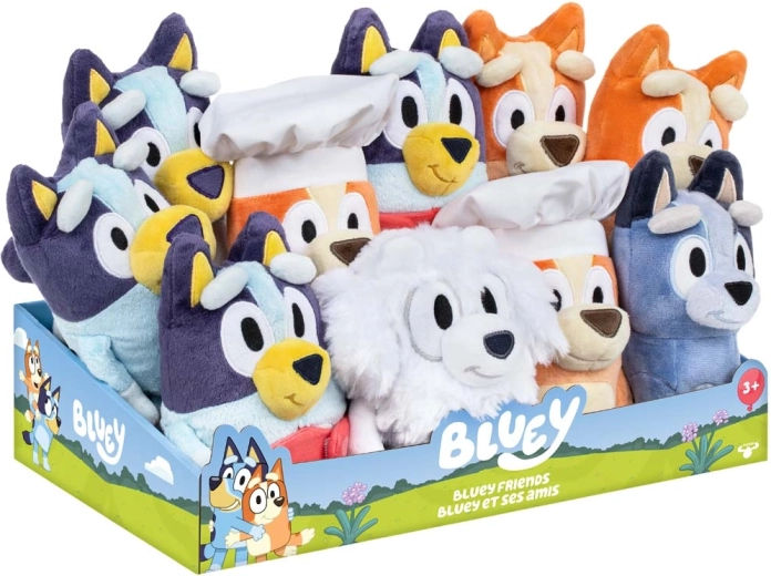 Bluey pluchen figuur 20 cm (willekeurig motief) - 1 stuk
