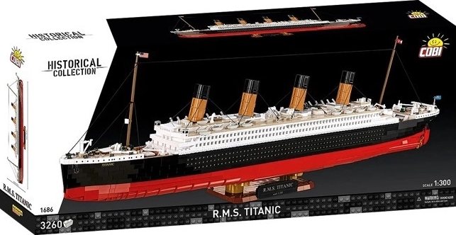 Bouwset R.M.S. TITANIC – gedetailleerd scheepsmodel 1:300, 3260 stukjes