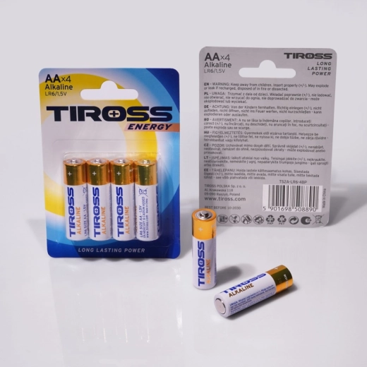 Alkaline batterijen AA LR6 1,5 V – verpakking 4 stuks