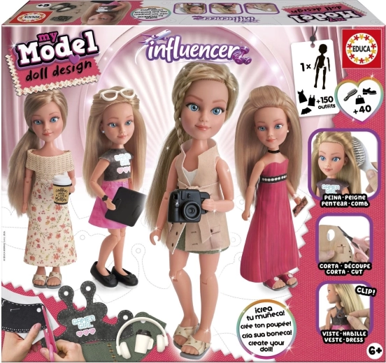 Educa My Model Doll Design creatieve set influencer