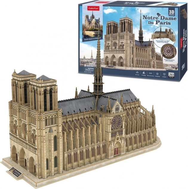 3D puzzel Kathedraal Notre-Dame van CubicFun