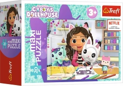 puzzel 20 minimaxi gabby’s poppenhuis 20 stukjes trefl