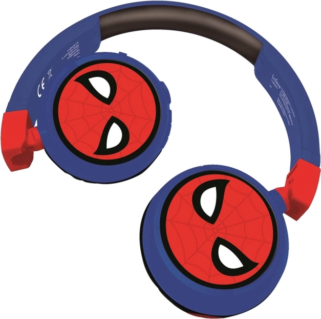 Kinderhoofdtelefoon SPIDER-MAN, draadloos en met kabel, opvouwbaar