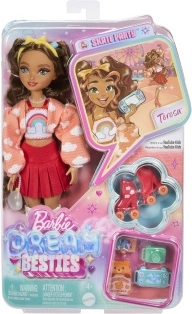 Barbie Dream Besties Teresa op rolschaatsen – modieuze pop met accessoires