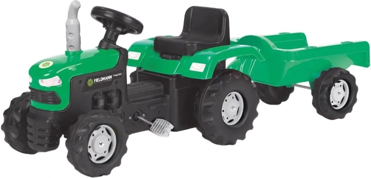 Traptractor met afneembare aanhanger Buddy Toys