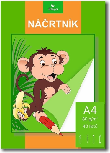Schetsboek A4, 40 vellen, 80 g/m²