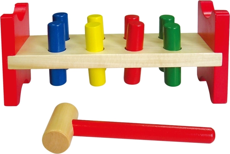 Hamerbank met pinnetjes