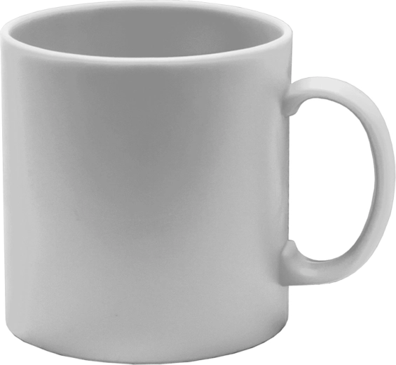 Grote gladde plastic beker 350 ml – mix van kleuren