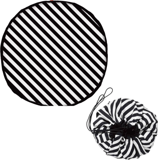 Play&Go noomad original speelkleed en speelgoedzak stripes black