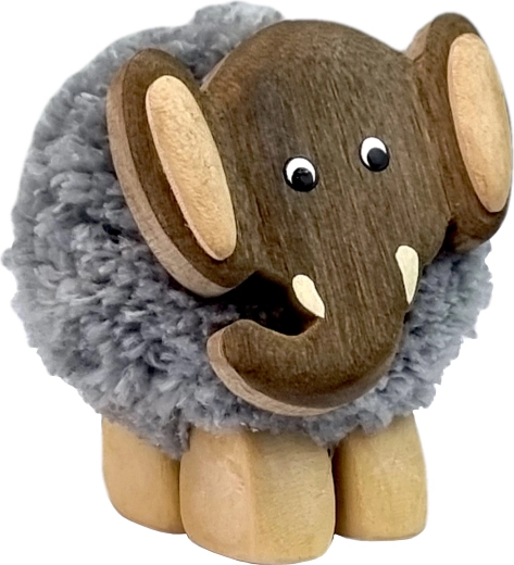 Kinderhouten Figuur XL Pompon Olifant