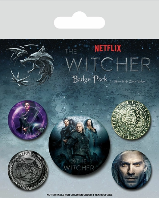 Set The Witcher-badges