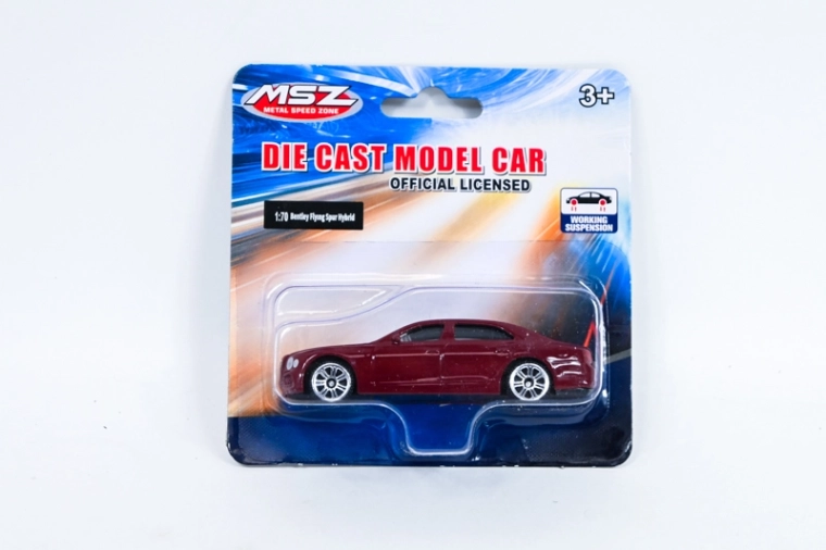MSZ Bentley Flying Hybrid – metalen model 1:70, bordeaux