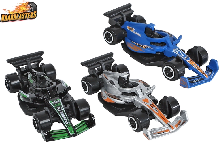 Metalen formule Roadblasters 7,5 cm - set van 3 stuks