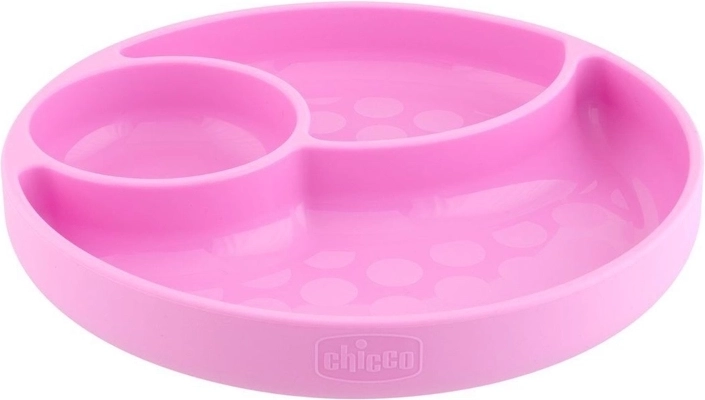 Chicco siliconen bord met zuignap, blauwgroen, 12m+