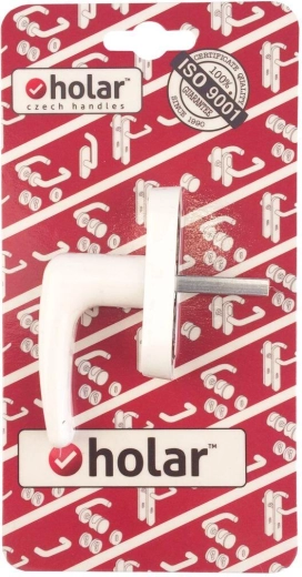 Halfgreep voor raam Klasik, witte kunststof hendel met microventilatie