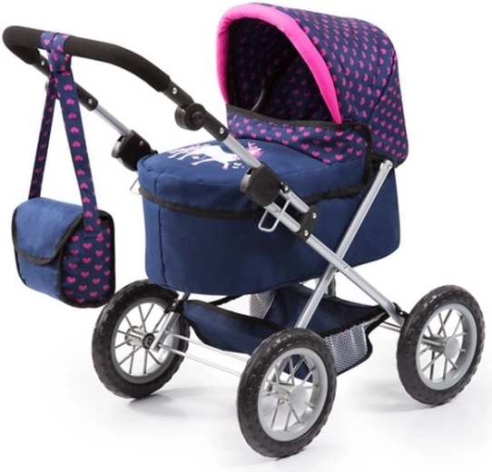 Bayer poppenwagen Trendy blauw/roze