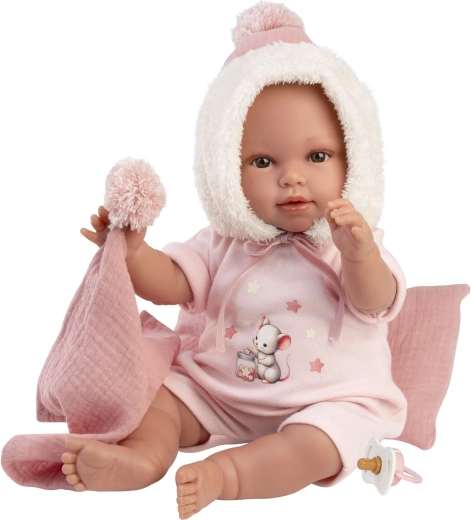 Llorens New born realistische babypop met geluiden 38 cm