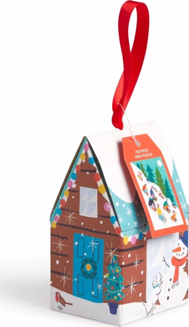 Mini Puzzel Sleetje-rijden - 100 Stukken