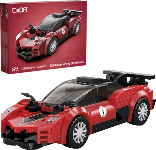 CaDA bouwset raceauto Crimson Wing Dominion – 158 onderdelen