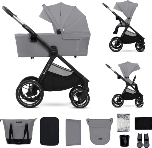 Kinderkraft combi kinderwagen Nea 2 2-in-1 platinum grey