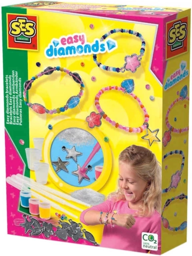 SES set voor het maken van armbanden met diamanteffect