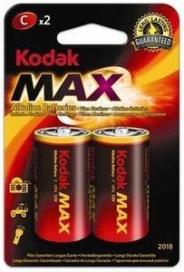 Alkalinebatterijen KODAK Alkaline Max C 1,5 V, 2 st.