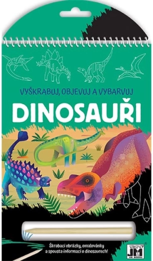 Kras, ontdek, kleur in – dinosaurussen