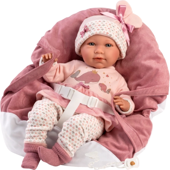 Llorens babypop NEW BORN 42 cm met geluiden en zacht lichaam