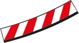 Binnenberm voor verkante bocht 4/15° voor racebanen CARRERA EVOLUTION, DIGITAL 132 en DIGITAL 124