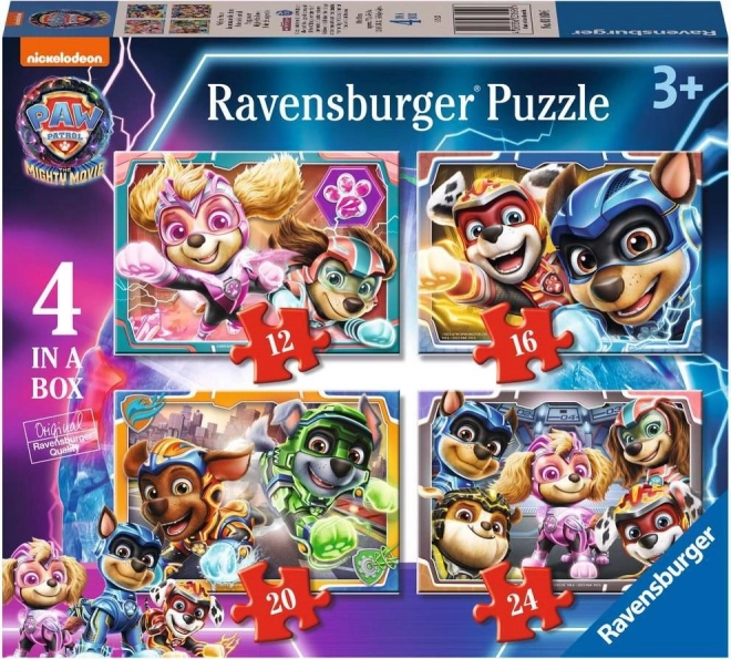 Ravensburger puzzel Paw Patrol De Machtige Film 4-in-1 (12–24 stukjes)