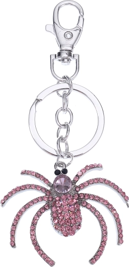 Zilveren spin sleutelhanger