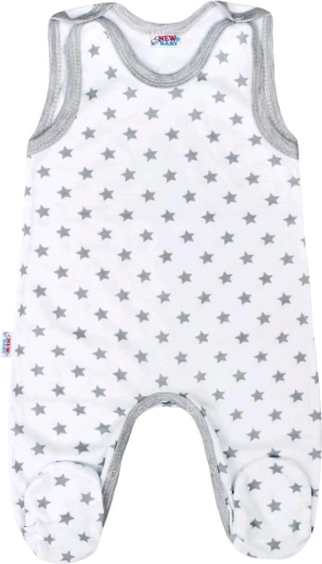 Babypyjama New Baby Classic II grijs met sterretjes 86 (12–18 m)