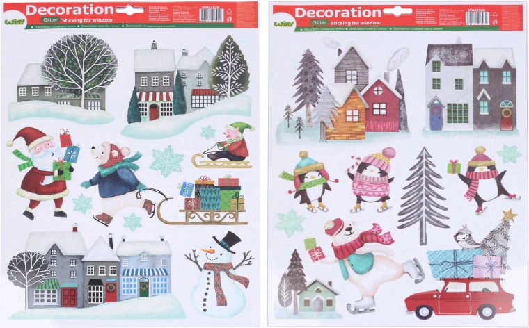 Kerst raamdecoratie 41 × 29 cm